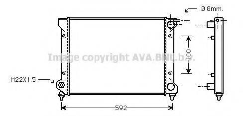 AVA QUALITY COOLING ST2027 Радіатор, охолодження двигуна