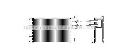 AVA QUALITY COOLING ST6025 Теплообмінник, опалення салону