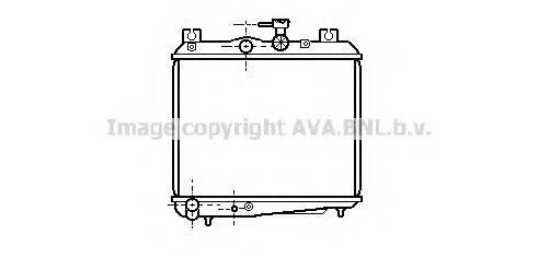 AVA QUALITY COOLING SU2020 Радіатор, охолодження двигуна