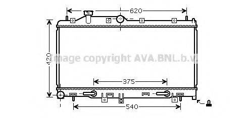 AVA QUALITY COOLING SU2066 Радіатор, охолодження двигуна