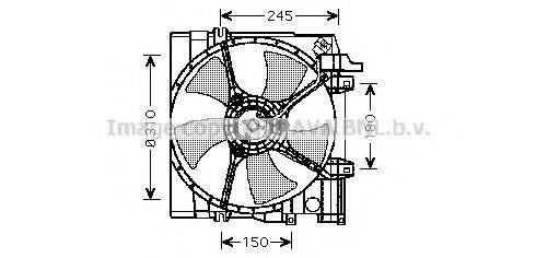 AVA QUALITY COOLING SU7513 Вентилятор, охолодження двигуна