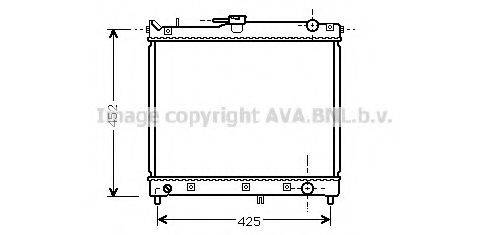 AVA QUALITY COOLING SZ2055 Радіатор, охолодження двигуна