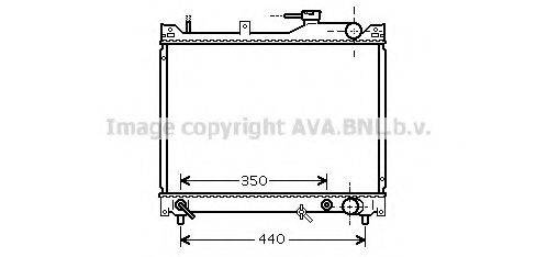 AVA QUALITY COOLING SZ2101 Радіатор, охолодження двигуна