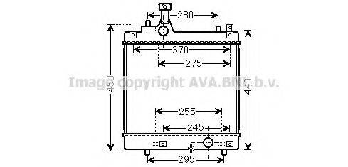 AVA QUALITY COOLING SZ2113 Радіатор, охолодження двигуна