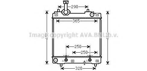 AVA QUALITY COOLING SZ2114 Радіатор, охолодження двигуна