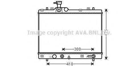 AVA QUALITY COOLING SZ2138 Радіатор, охолодження двигуна