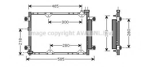 AVA QUALITY COOLING SZ5075D Конденсатор, кондиціонер