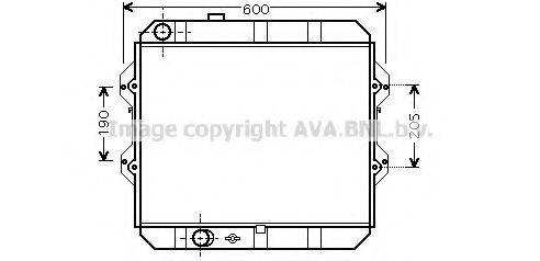 AVA QUALITY COOLING TO2292 Радіатор, охолодження двигуна