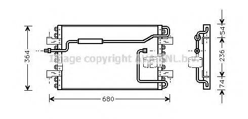 AVA QUALITY COOLING TO5272 Конденсатор, кондиціонер