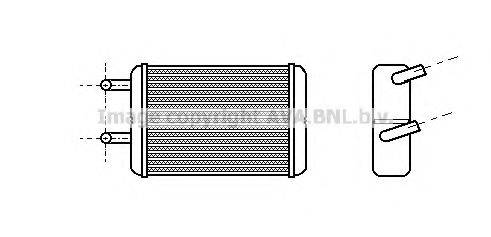 AVA QUALITY COOLING TO6133 Теплообмінник, опалення салону