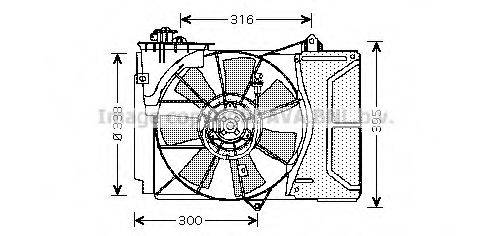 AVA QUALITY COOLING TO7503 Вентилятор, охолодження двигуна