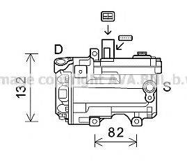 AVA QUALITY COOLING TOK624 Компресор, кондиціонер