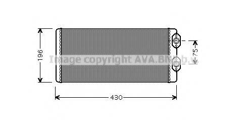 AVA QUALITY COOLING VL6035 Теплообмінник, опалення салону