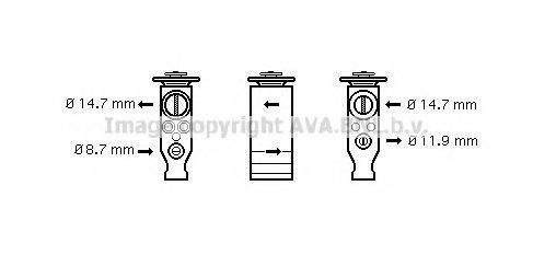 AVA QUALITY COOLING VO1160 Розширювальний клапан, кондиціонер