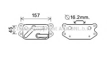 AVA QUALITY COOLING VO3159 масляний радіатор, моторне масло