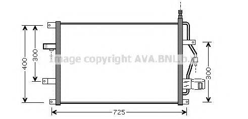 AVA QUALITY COOLING VO5107D Конденсатор, кондиціонер