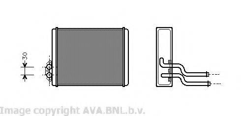 AVA QUALITY COOLING VOA6084 Теплообмінник, опалення салону