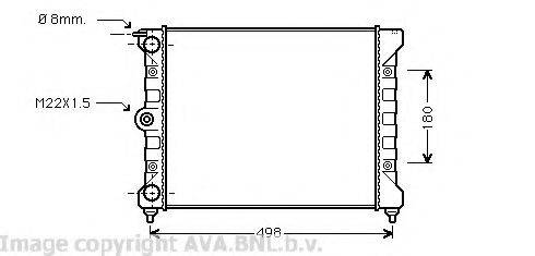 AVA QUALITY COOLING VW2039 Радіатор, охолодження двигуна