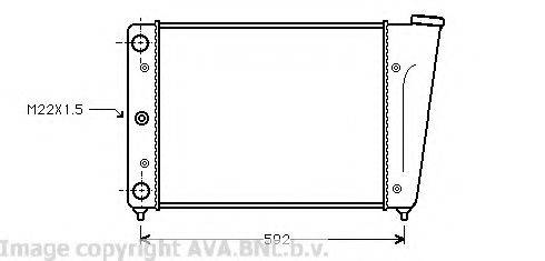 AVA QUALITY COOLING VW2056 Радіатор, охолодження двигуна