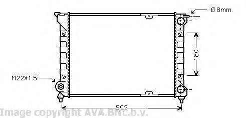 AVA QUALITY COOLING VW2085 Радіатор, охолодження двигуна