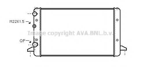 AVA QUALITY COOLING VW2121 Радіатор, охолодження двигуна