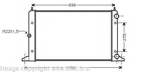 AVA QUALITY COOLING VW2134 Радіатор, охолодження двигуна