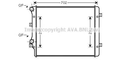 AVA QUALITY COOLING VW2207 Радіатор, охолодження двигуна