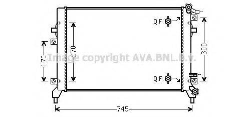 AVA QUALITY COOLING VW2326 Радіатор, охолодження двигуна