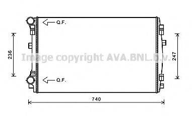 AVA QUALITY COOLING VW2338 Радіатор, охолодження двигуна