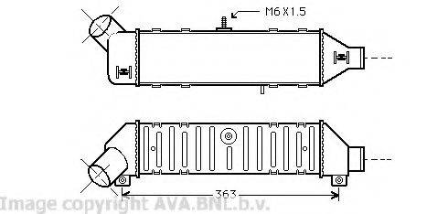 AVA QUALITY COOLING VW4136 Інтеркулер