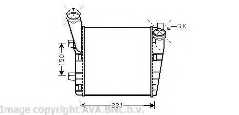 AVA QUALITY COOLING VW4234 Інтеркулер