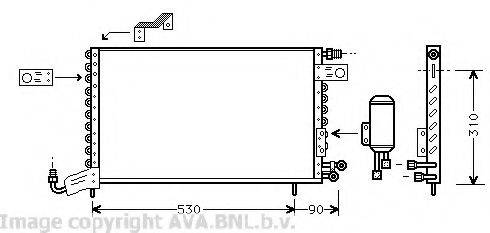 AVA QUALITY COOLING VW5142 Конденсатор, кондиціонер