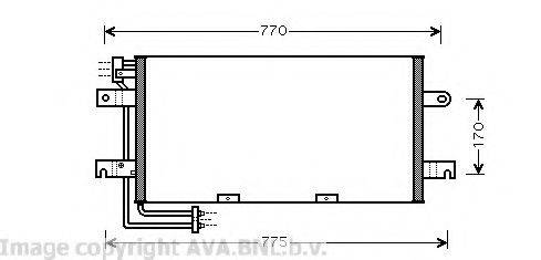 AVA QUALITY COOLING VW5195 Конденсатор, кондиціонер