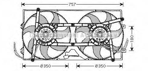 AVA QUALITY COOLING VW7504 Вентилятор, охолодження двигуна