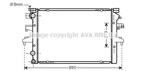 AVA QUALITY COOLING VWA2231 Радіатор, охолодження двигуна