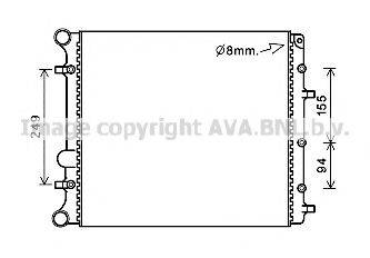 AVA QUALITY COOLING VWA2346 Радіатор, охолодження двигуна