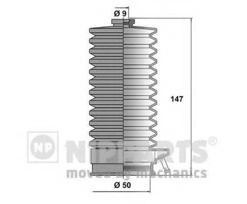 NIPPARTS J2851005 Комплект пильника, рульове керування