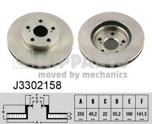 NIPPARTS J3302158 гальмівний диск