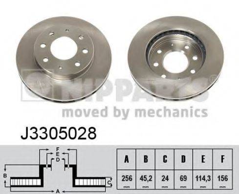 NIPPARTS J3305028 гальмівний диск