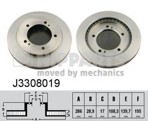 NIPPARTS J3308019 гальмівний диск