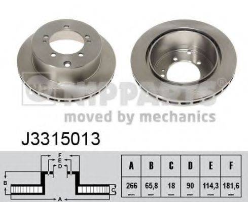 NIPPARTS J3315013 гальмівний диск