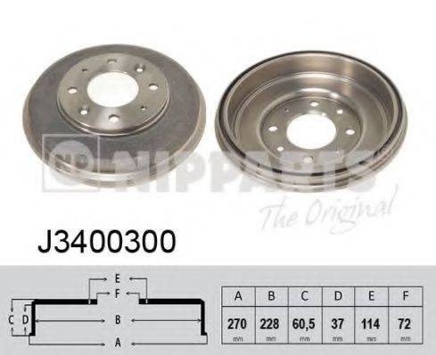 NIPPARTS J3400300 Гальмівний барабан