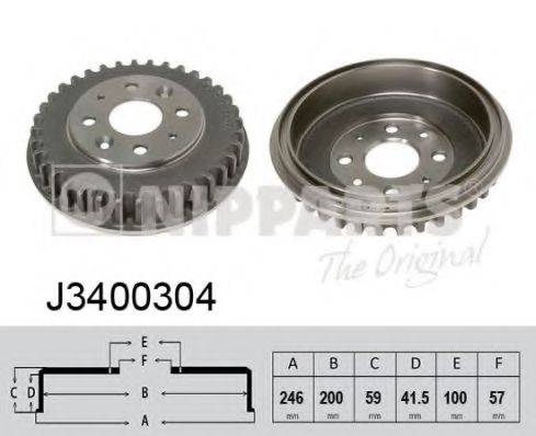 NIPPARTS J3400304 Гальмівний барабан