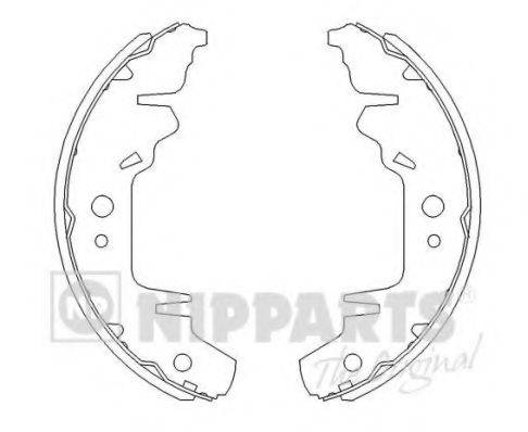 NIPPARTS J3500310 Комплект гальмівних колодок