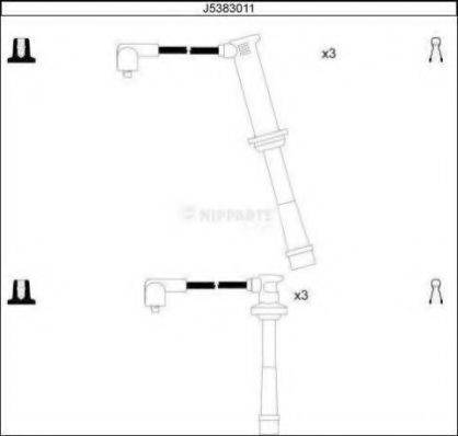 NIPPARTS J5383011 Комплект дротів запалювання