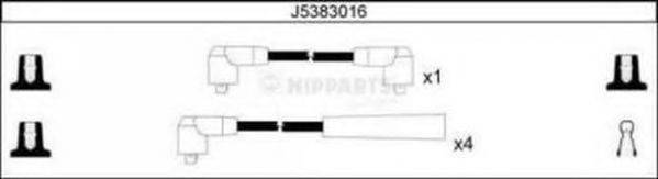 NIPPARTS J5383016 Комплект дротів запалювання