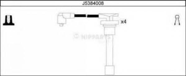 NIPPARTS J5384008 Комплект дротів запалювання