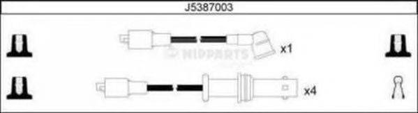 NIPPARTS J5387003 Комплект дротів запалювання