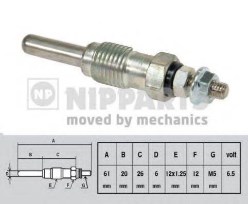 NIPPARTS J5711002 Свічка розжарювання