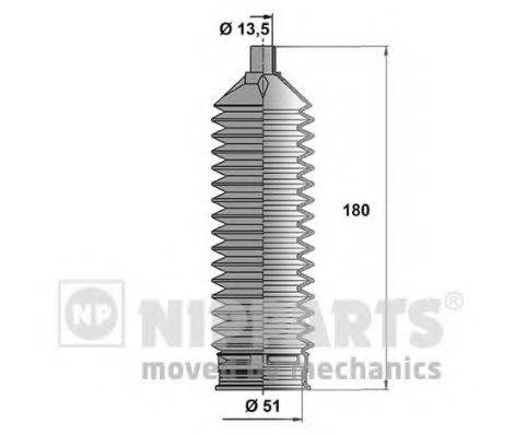 NIPPARTS N2840509 Комплект пильника, рульове керування